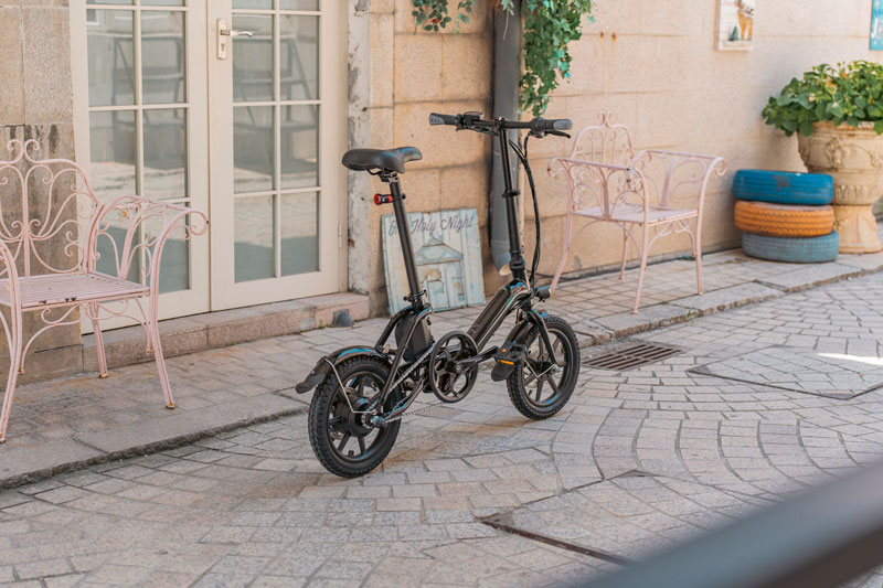 Fiido D3 Pro e-bike parked next to the street