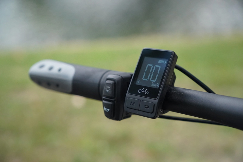 Close-up view of Fiido L3 e-bike display