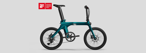 Side view of if award winner Fiido X e-bike